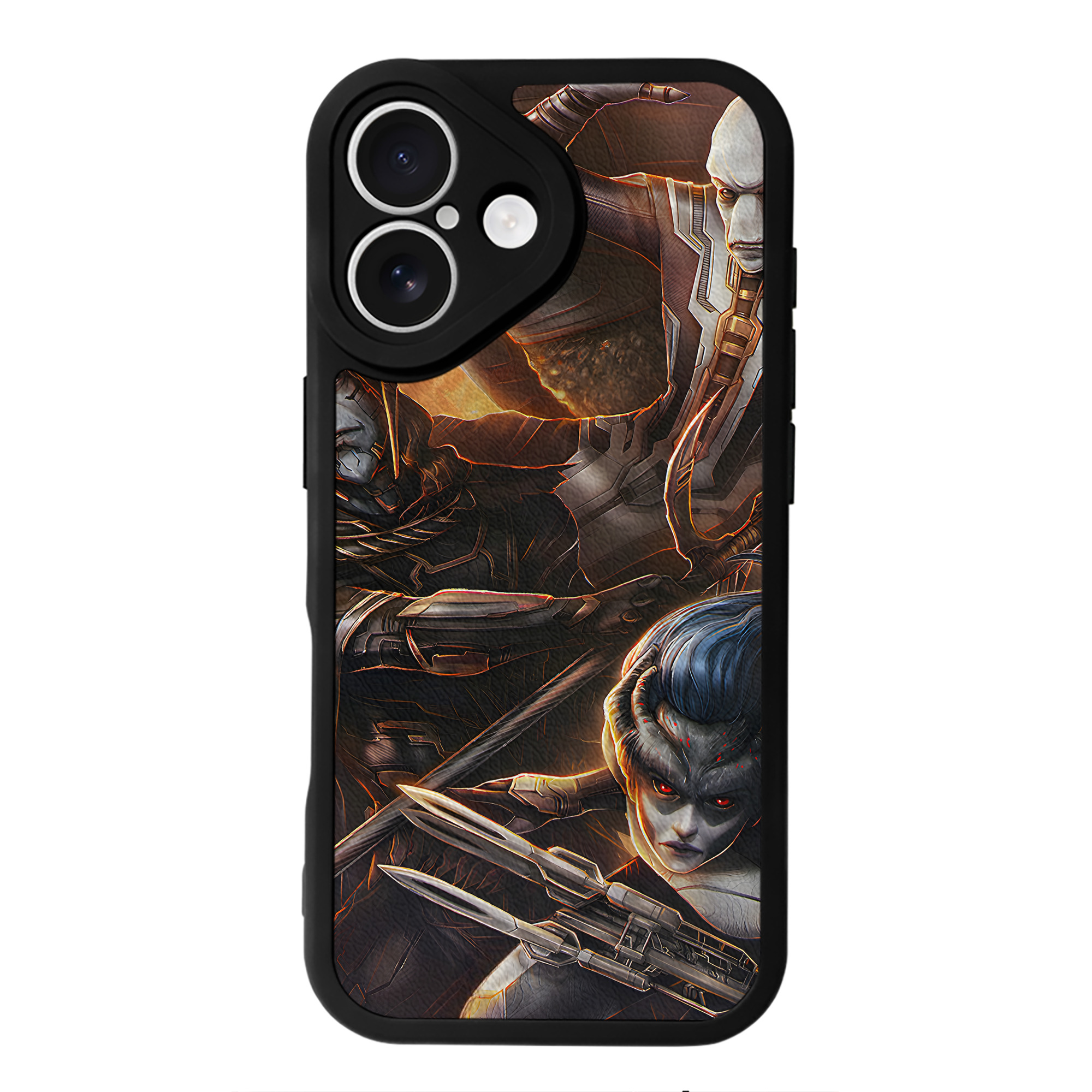 （画像用） アベンジャーズ The Avengers 【iPhone 16シリーズ対応】シリコンスマホケース（レザー調） 材質：シリコン